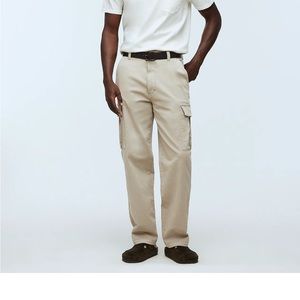 NEW WITH TAGS Madewell Pale Pewter Straight Cargo Pant: COOLMAX® Edition 32 x 32